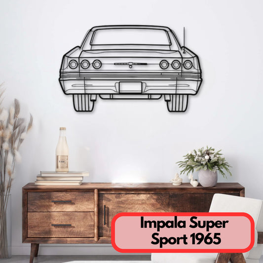 Décoration murale métal Impala Super Sport 1965