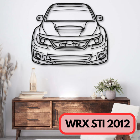 Décoration murale métal WRX STI 2012