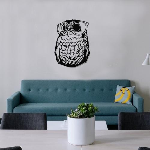 Décoration Hibou Noir