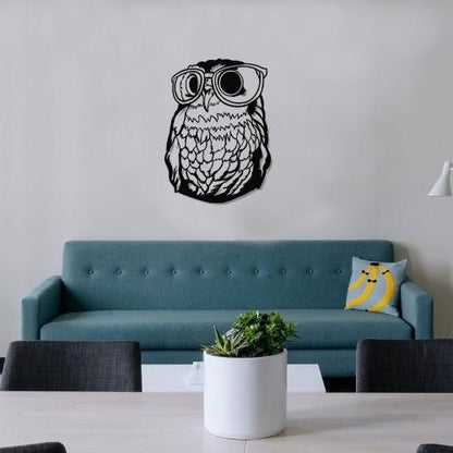 Décoration Hibou Noir