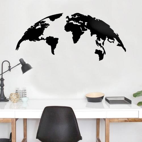 Décoration Murale Métal Globe Terrestre