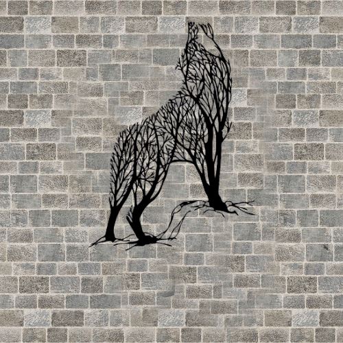 Loup Décoration Métal