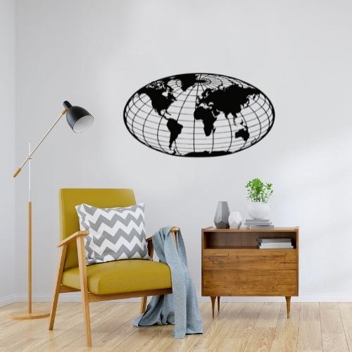 Mappemonde Décoration Murale